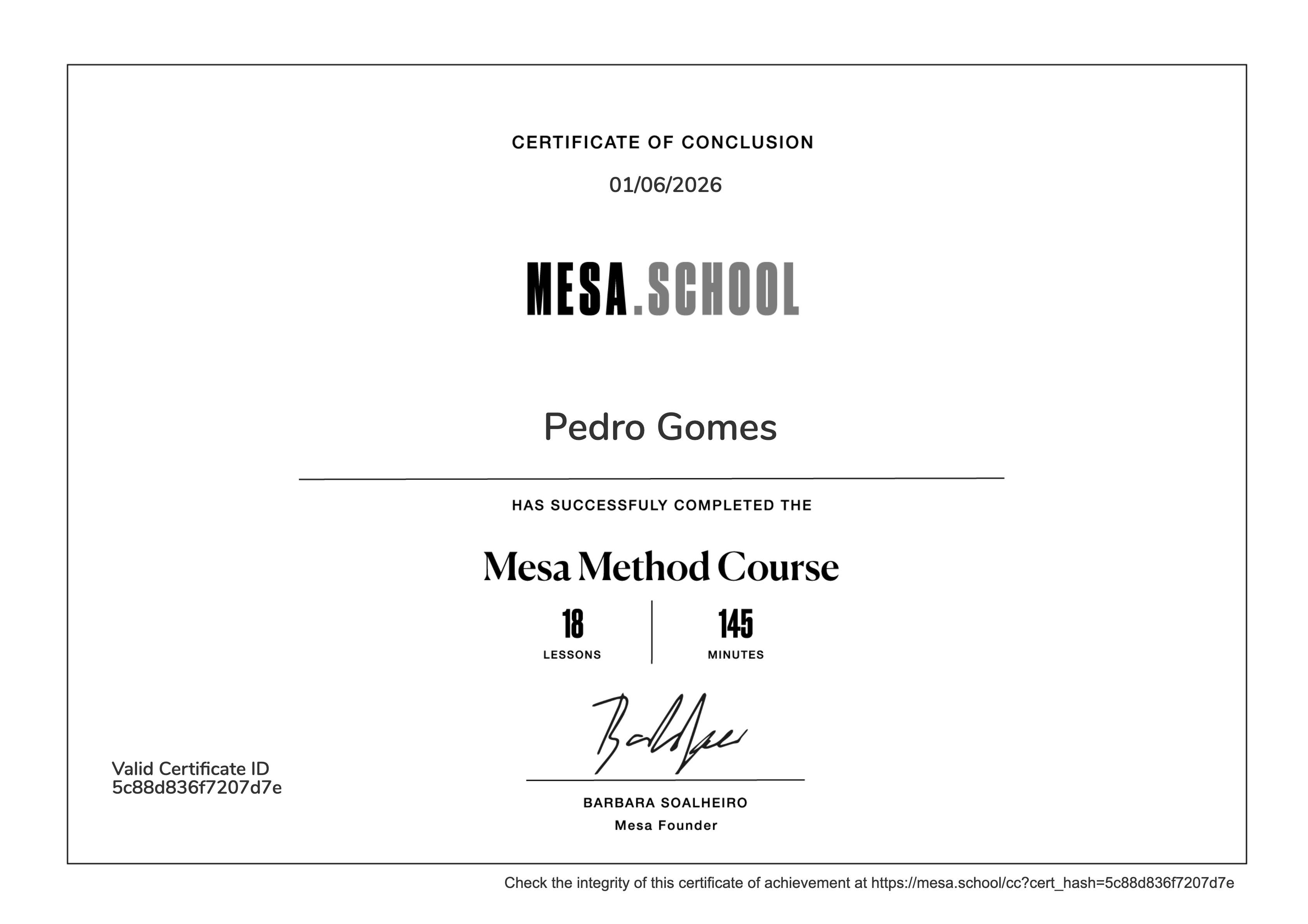 Método Mesa | Mesa Method